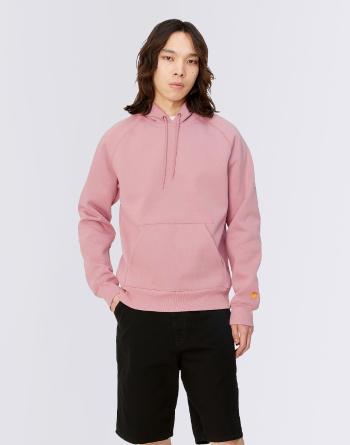 Carhartt WIP Hooded Chase Sweat Glassy Pink/Gold XS