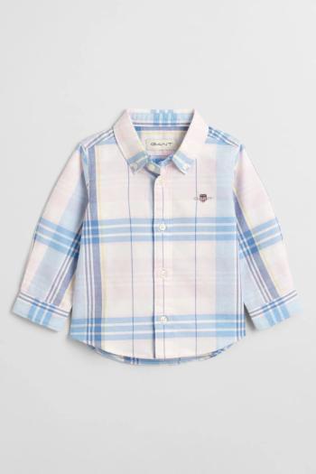 KOŠILE GANT CHECKED OXFORD BD LS SHIRT LIGHT PINK
