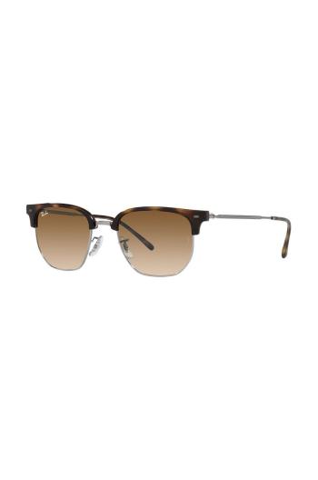 Sluneční brýle Ray-Ban NEW CLUBMASTER hnědá barva, 0RB4416