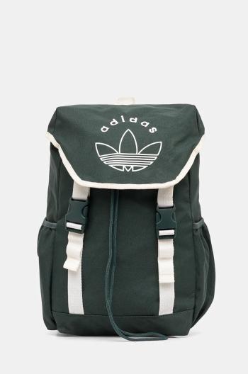 Detský ruksak adidas Originals BACKPACK zelená farba, veľký, s potlačou, IY6686