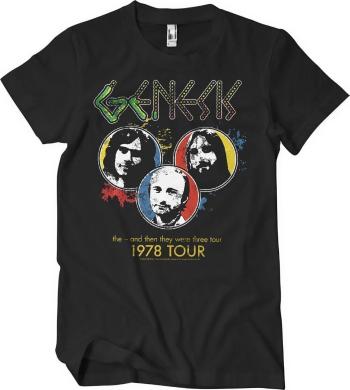Genesis Tričko 1978 Tour Vintage Unisex Black M