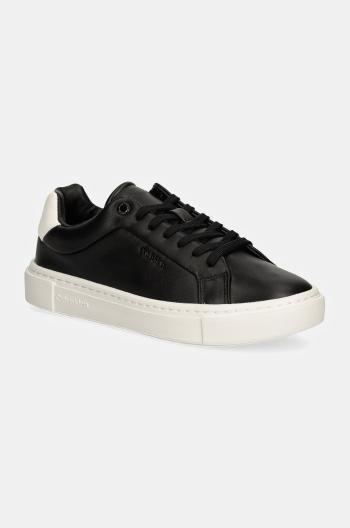 Sneakers boty Calvin Klein CUPSOLE LACE UP W/ML LTH černá barva, HW0HW02201