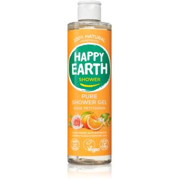 Happy Earth 100% Natural Shower Gel Rose Petitgrain sprchový gel 300 ml