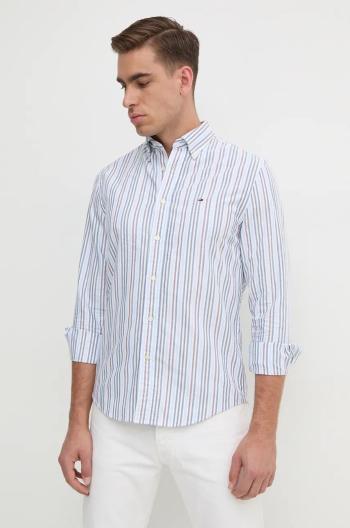 Bavlněná košile Tommy Hilfiger modrá barva, regular, s límečkem button-down, MW0MW36820