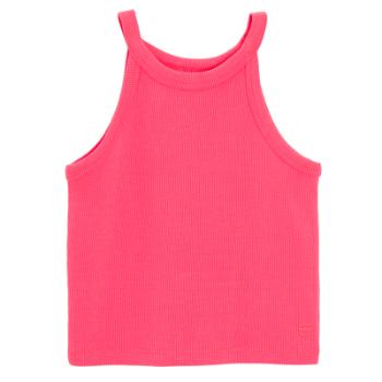 Žebrované tílko- růžové - 122 FLUO PINK