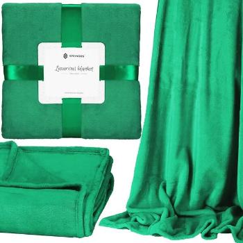 Springos meleg pléd, 200x200 cm - Zöld