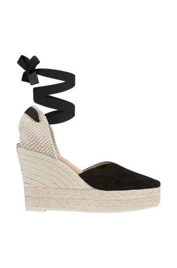 Espadrilky Manebi Heart-Shaped Wedge Espadrilles černá barva, K 1.0 WH