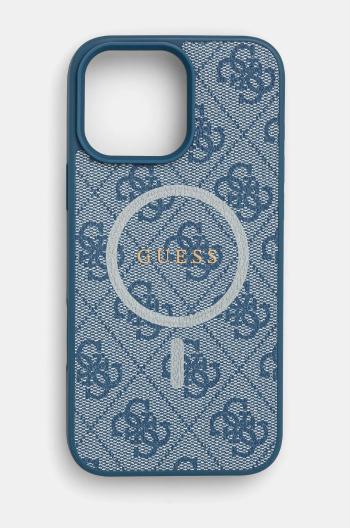 Obal na telefon Guess iPhone 16 Pro Max 6.9 modrá barva, GUHMP16XG4GFRB