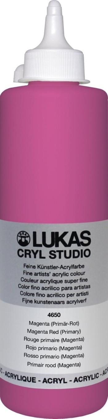 Lukas Cryl Studio Plastic Bottle Akrylová barva Magenta Red (Primary) 500 ml 1 ks