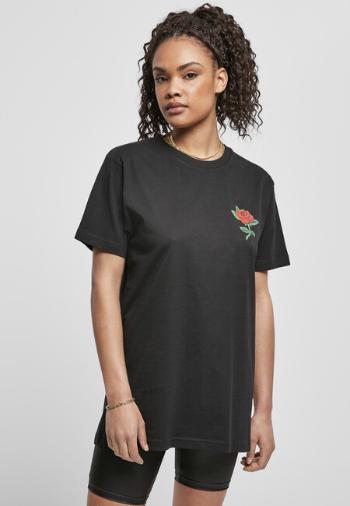 Mr. Tee Ladies Rose Tee black - 5XL