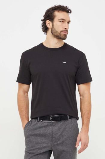 Bavlněné tričko Calvin Klein černá barva, K10K112749