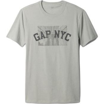 GAP NYC Pánské tričko, šedá, velikost