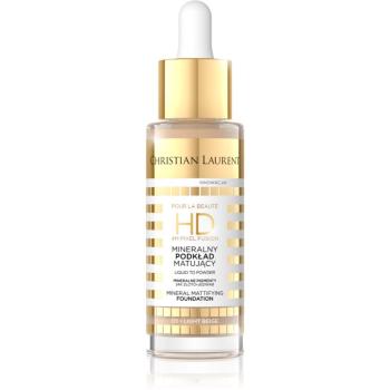 Christian Laurent Pour La Beauté dlouhotrvající matující make-up odstín 101 Light Beige 32 ml