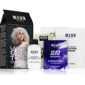 Bleach London Toner Kit semi-permanentní barva na vlasy pro blond vlasy odstín Lavender Grey 1 ks