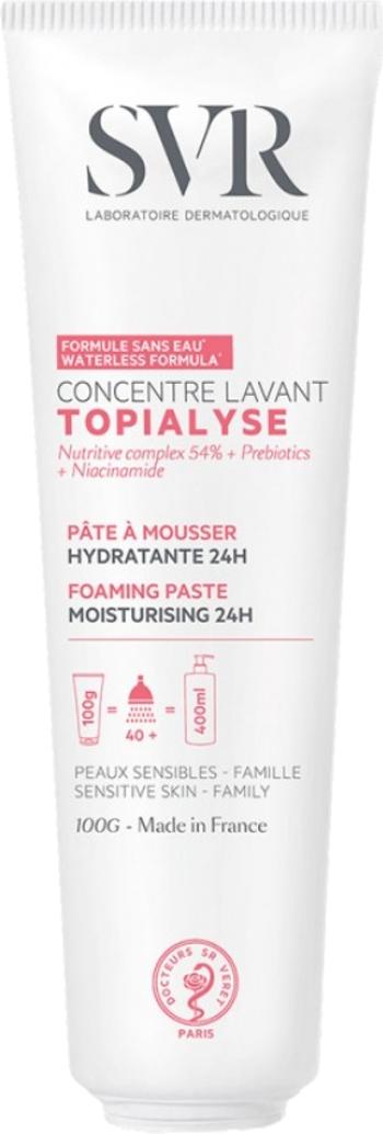 SVR Mycí pěnivá pasta pro citlivou a suchou pokožku Topialyse (Foaming Paste Moisturizing 24H) 100 ml