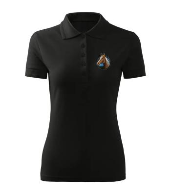 Bontis Polokošile s výšivkou Kůň - Černá | 2XL