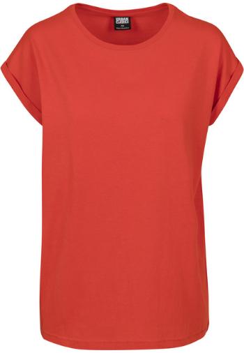 Urban Classics Ladies Extended Shoulder Tee bloodorange - L