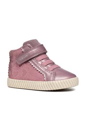 Dětské sneakers boty Geox MIRROLESS růžová barva, B4669A.0KINF