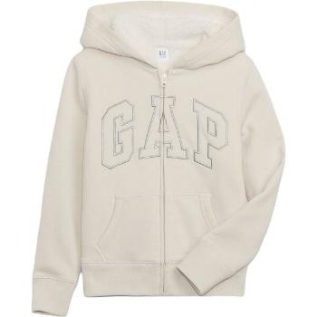 GAP V-COZY LOGO Dívčí mikina, béžová, velikost