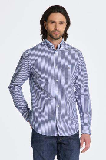 KOŠILE GANT REG POPLIN STRIPE SHIRT COLLEGE BLUE