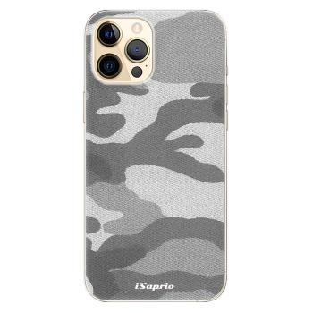 Odolné silikonové pouzdro iSaprio - Gray Camuflage 02 - iPhone 12 Pro Max