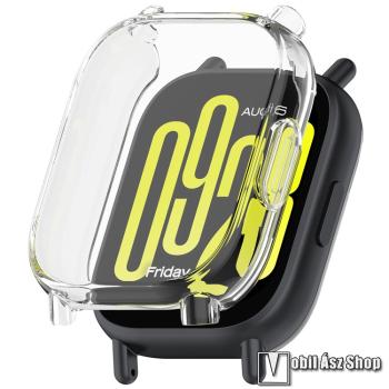 Xiaomi Redmi Watch 5 Lite, Okosóra szilikontok, Szilikon előlapvédő is, Átlátszó