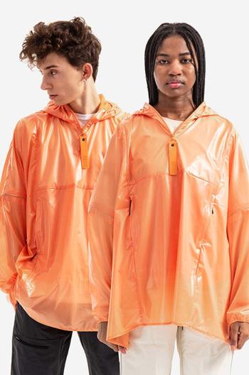 Nepromokavá bunda Rains Ultralight Anorak oranžová barva, přechodná, oversize, 18760.ORANGE-ORANGE