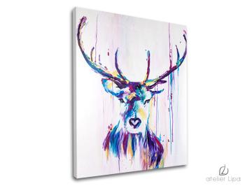 Autorská reprodukcia na plátne JELEŇ | rôzne rozmery