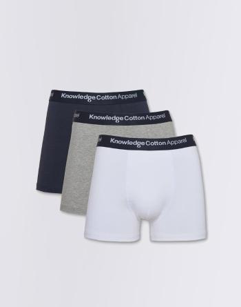 Knowledge Cotton 3-Pack Underwear 1012 Grey Melange XL