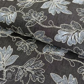 Bavlnená látka JEANS EMBROIDERY Lisa design D