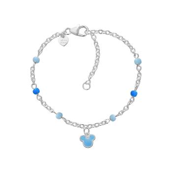 Disney Slušivý stříbrný náramek Mickey Mouse Mini BS00103SL-47.CS