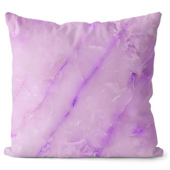 Polštář Purple marble (Velikost: 55 x 55 cm)