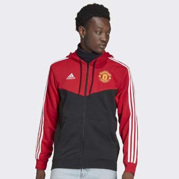 Mikina Adidas MUFC 3S FZ HD Red - 2XL