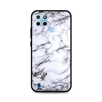 TopQ Kryt LUXURY Realme C25Y pevný Marble White 69972 (Sun-69972)