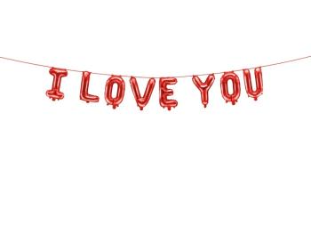 Fólia lufi - I Love You, 260x40 cm