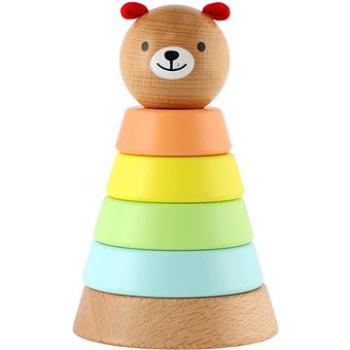 Teddies Kubus skládací pyramida medvěd (6927049021008)