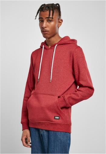 Urban Classics Basic Melange Hoody bloodstonemelange - XS