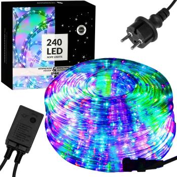 RGB LED Fénykábel - 240 LED - 10 méter - IP44