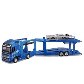 Bburago 1:43 STR FIRE Multicar Carrier - Volvo FH16 w/Porsche 911 GT2 RS (4893993314638)