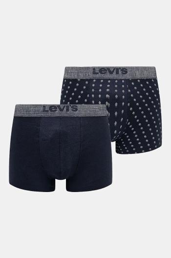 Boxerky Levi's 2-pack pánské, tmavomodrá barva, 37149-1038