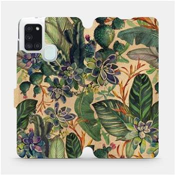 Flip pouzdro na mobil Samsung Galaxy A21S - VP05S Sukulenty (5903516773909)