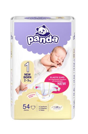 BELLA PANDA Newborn 54 ks (2-5 kg) - jednorázové pleny