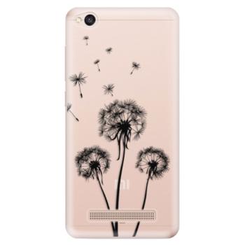 Odolné silikonové pouzdro iSaprio - Three Dandelions - black - Xiaomi Redmi 4A