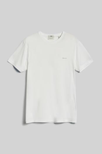 TRIČKO GANT SLIM MERCERIZED SS T-SHIRT WHITE