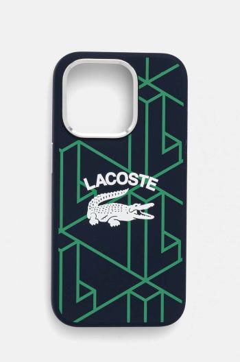 Obal na telefon Lacoste iPhone 15 Pro 6.1 tmavomodrá barva, LCHMP15LSBIV