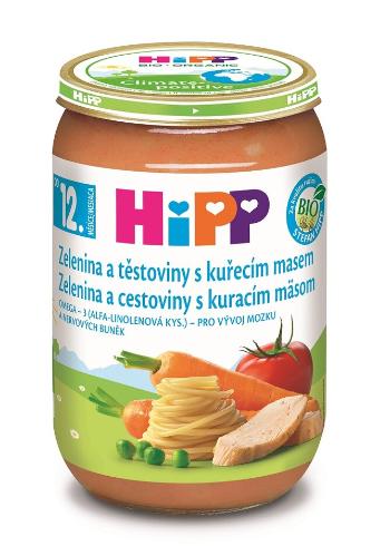 HiPP BIO Zelenina a cestoviny s kuracím mäsom od 12. mesiaca, 220 g
220 g, od 1 roka