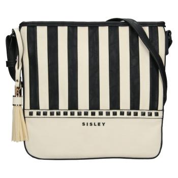 Dámská crossbody kabelka Sisley Palona - béžovo-černá