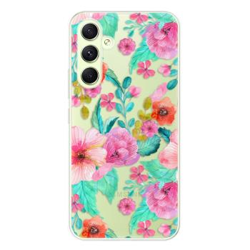 Odolné silikonové pouzdro iSaprio - Flower Pattern 01 - Samsung Galaxy A54 5G