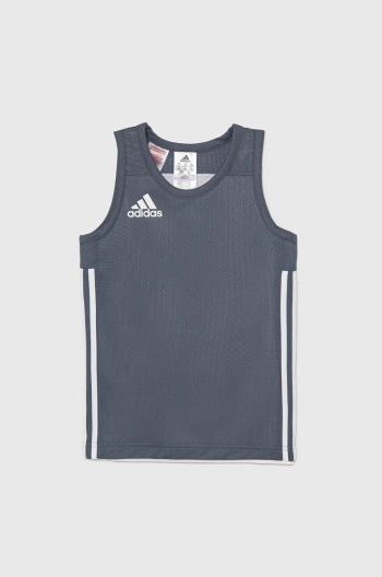 Dětský top adidas Originals 3G SPEE REVRS šedá barva, hladký, DY6619