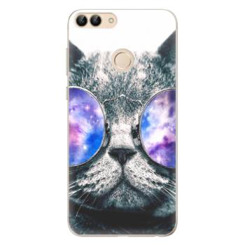 Odolné silikonové pouzdro iSaprio - Galaxy Cat - Huawei P Smart